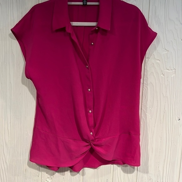Jones New York Blouse Hot Pink Size Small - Picture 1 of 7